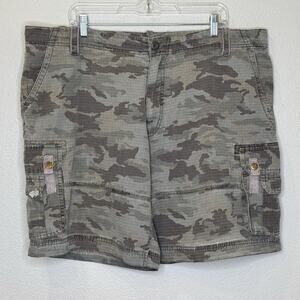 Guide Gear Ripstop Cargo Shorts Mens Size‎ 42 Camo 100% Cotton 8" Inseam